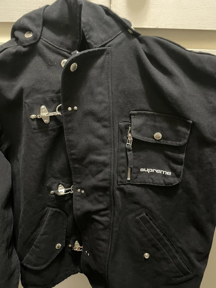 Supreme Canvas Clip Jacket Men's SIZE SMALL Black Lobster Clip and