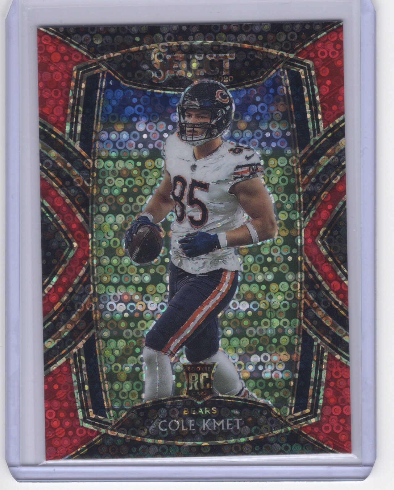 Cole Kmet - 2020 Panini Select - Red Disco Club Level #18/49