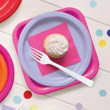 Light Purple Lavender Party Tableware Decorations Plates Cups Napkins Tablecover