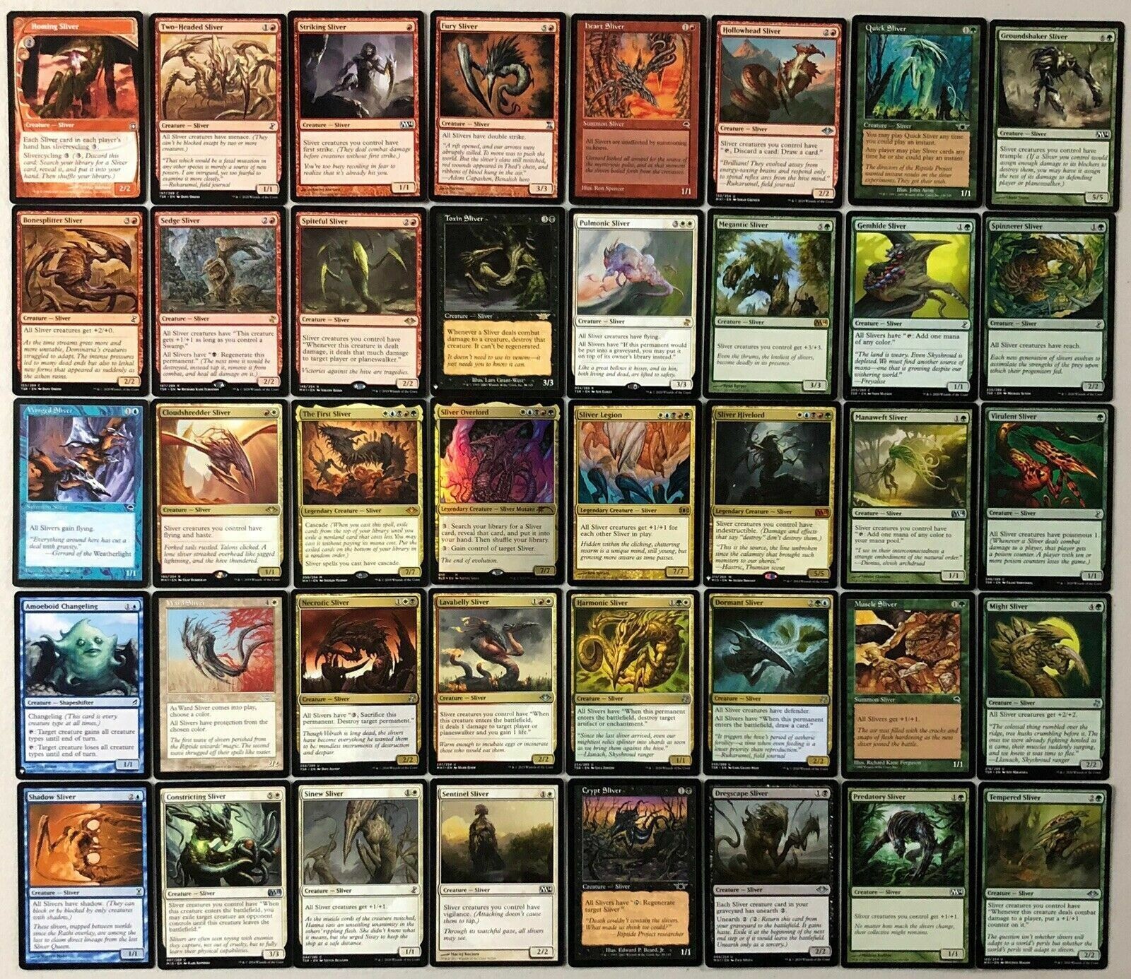 EDH Sliver Deck Commander MTG Magic the Gathering eBay