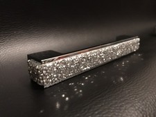 Strass Chrom Bügelgrifff BA 128 mm Möbelgriff Möbelgriffe Griff