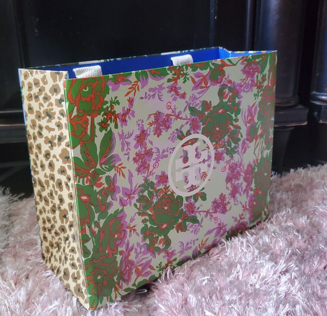 Tory Burch Small Gift Bag Multi Floral 9L X 7H X 3.5W Empty + Tb Tissue  (New) | Ebay