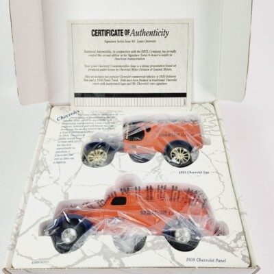 1993 ERTL Signature Series 1923 Chevrolet Van 1938 Chevrolet Panel Die Cast Bank