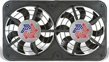 Flex-a-Lite 104468 Fan Electric 12 1/8" dual push LoProfile S-blade w/o controls