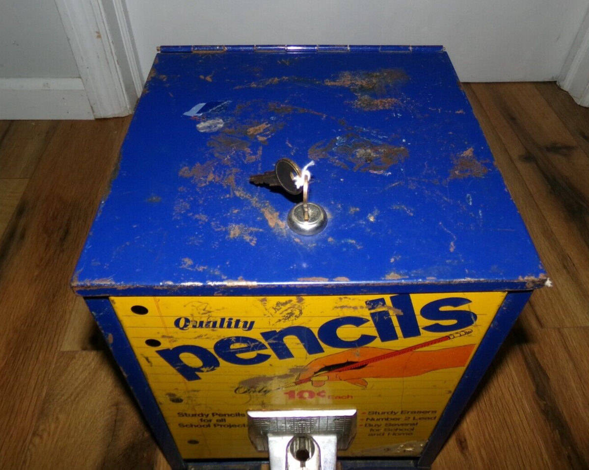 Vintage 1950s 10 Cent Dime Quality Pencils Coin Operated School
