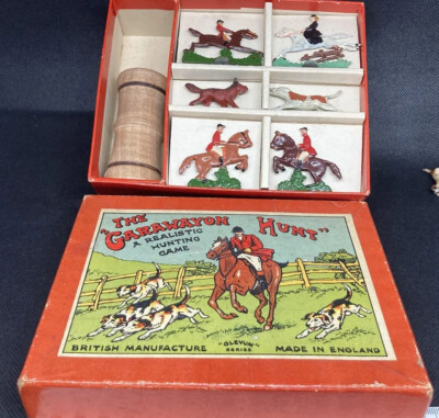 Jeu De Société Vintage Garawayon Hunt - Pièces Pixyland Incluses - Plomb Peint - UK