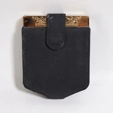 Vintage Avon Compact Mirror Brass with Case Portable