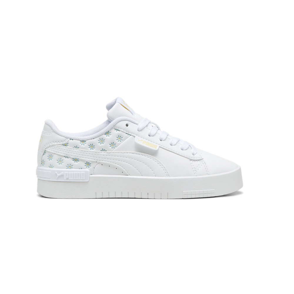 Летние молодежные кроссовки Puma Jada на шнуровке с цветочным рисунком для девочек, размер 6,5 М, повседневная обувь 39