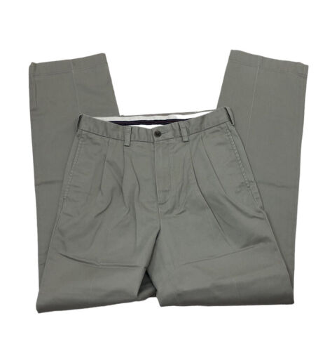 Pantalon kaki Brooks Brothers garçons 16 plis devant uniforme coton occasion de Pâques - Photo 1/4