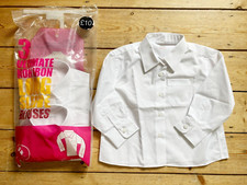 *M&S neu im Paket 3Nr. Schulhemden Alter 3 Jahre plus, bügelfrei, langarm