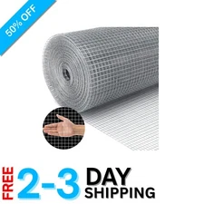 Versatile 1/2 Inch Galvanized Wire Mesh Roll - Ideal for Garden and Poultry
