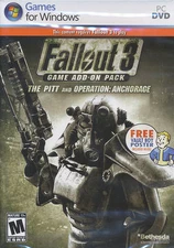 Fallout 3 THE PITT & OPERATION ANCHORAGE Expansions Add-On Pack PC Game NEW