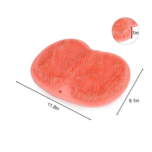 Non-Slip Shower Foot Massager Scrubber Mat Feet Washer Back Body Bath Brush Pad - Picture 8 of 14