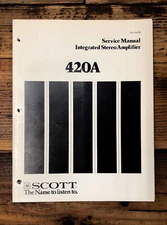 HH Scott Model 420A Amplifier  Service Manual *Original*