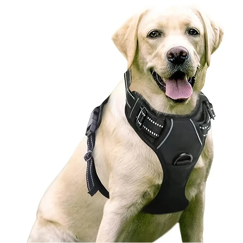 Dog Harness No-Pull with 2 Leash Clips Adjustable Pet Vest Reflective
