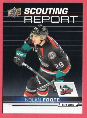 2018-19 Nolan Foote Upper Deck CHL Rookie Scouting Report - Tampa Bay Lightning