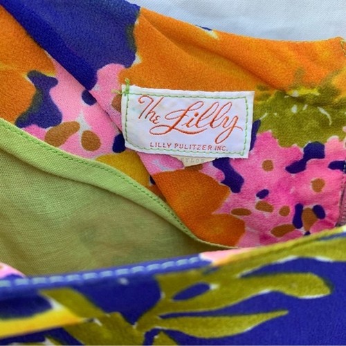 Vintage Lilly Pulitzer 1960’s The Lilly Multicolor Floral Maxi Dress Resortwear - Bild 3 von 16