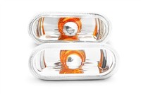 VW Bora Seitenblinker Set Kristall Orange Wiederholer Paar Fahrer Passagier