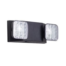 LED Emergency Light with Battery Backup, 90-Minute Runtime, Hardwired, Two Adjus