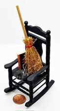 Dolls House Witches Rocking Chair 1:12 Scale Miniature Furniture tumdee