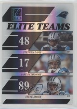 2006 Donruss Elite Teams Black /1000 Stephen Davis Jake Delhomme Steve Smith b8c
