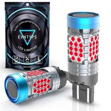 "7443 LED Turn Signal Bulbs with Resistor Red, Error Free, 2Pack"
