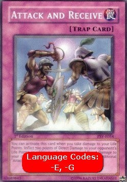 YuGiOh Attack and Receive (V.1) PSV-EN054 Common Englisch NM unl.