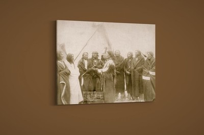 John C.H. Grabill - Indians Who Signed Peace Treaty With General Miles - Print