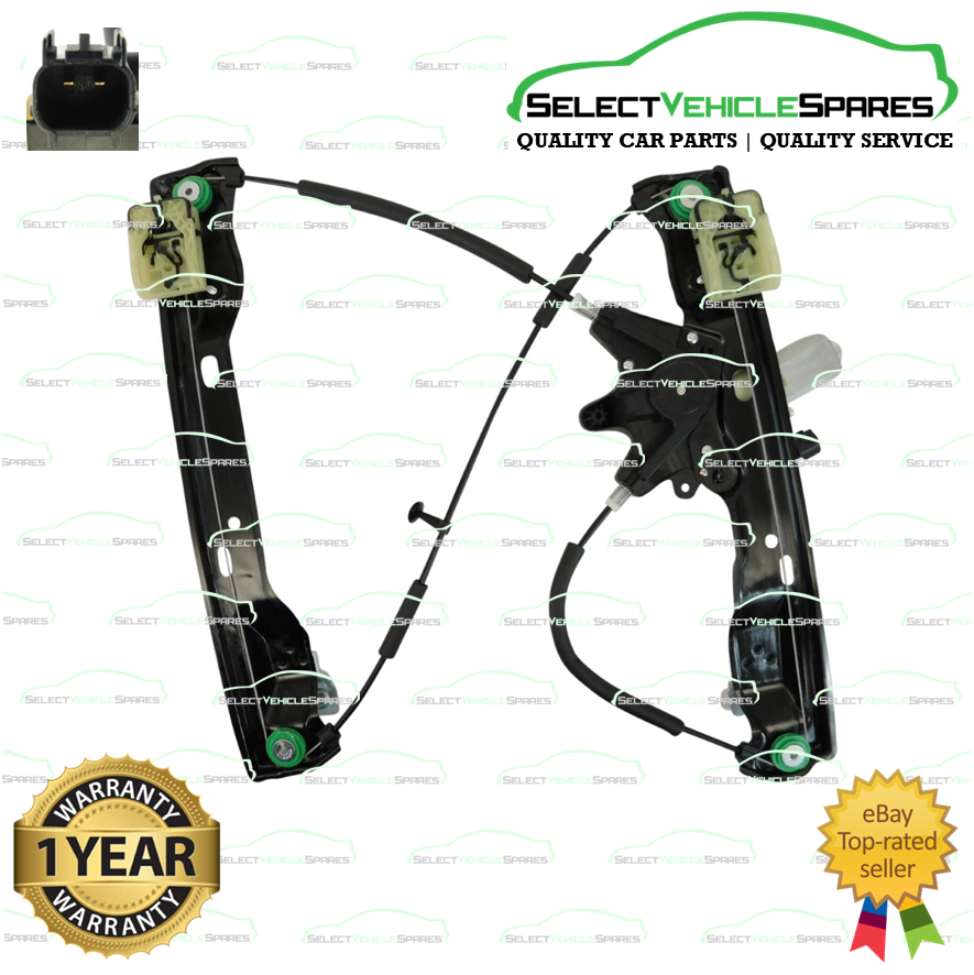 NEW Ford Focus Mk3 Right Front Window Regulator & Motor (2-Pin Type) 2012-2018 - Image 3
