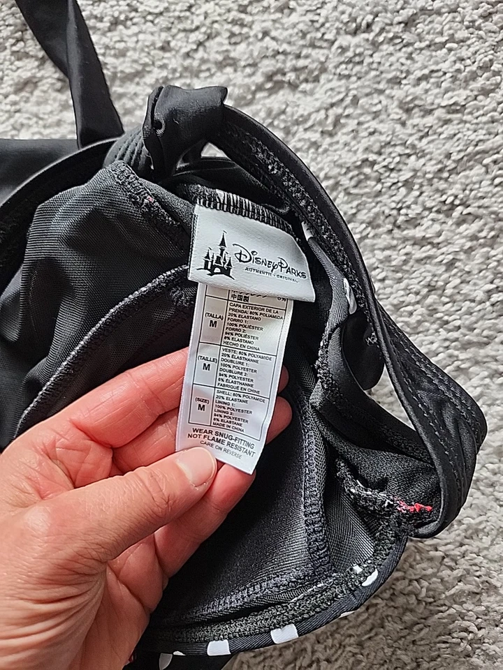 Traje de baño acanalado para mujer Disney Parks Minnie Mouse iconos estampado de lunares M Foto 2 de 2