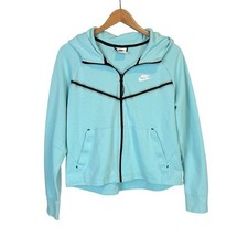 Nike Tech Fleece Windrunner Women s Full-Zip Hoodie Sz L Turquoise Sweatshirt