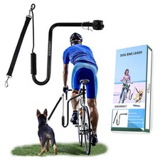 Dog Bike Leash with Curved Comfort Grip, Hands-Free Bicycle Leash  Jogging Lead