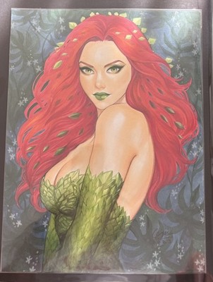 Poison Ivy Original Art By Eric Chen 9x12 Commission Japanese Artist