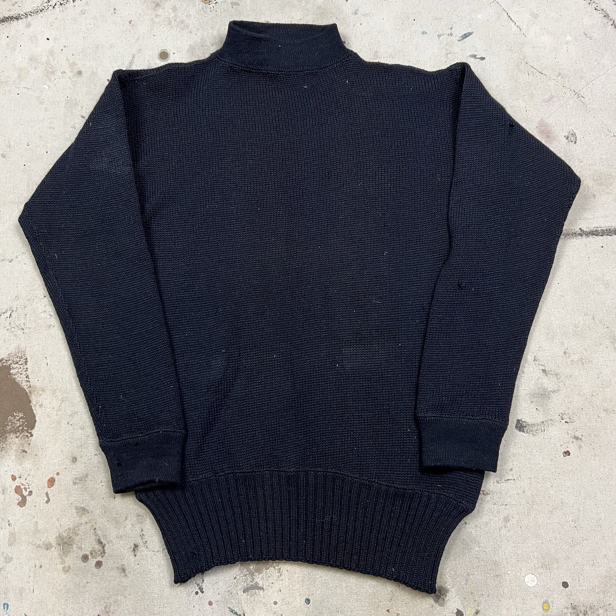 40s US.NAVY ステンシル ウール アンダーシャツ ハリヌキ WW2 ビンテージ40's○U.S.NAVYステンシル入りウールアンダーウェア