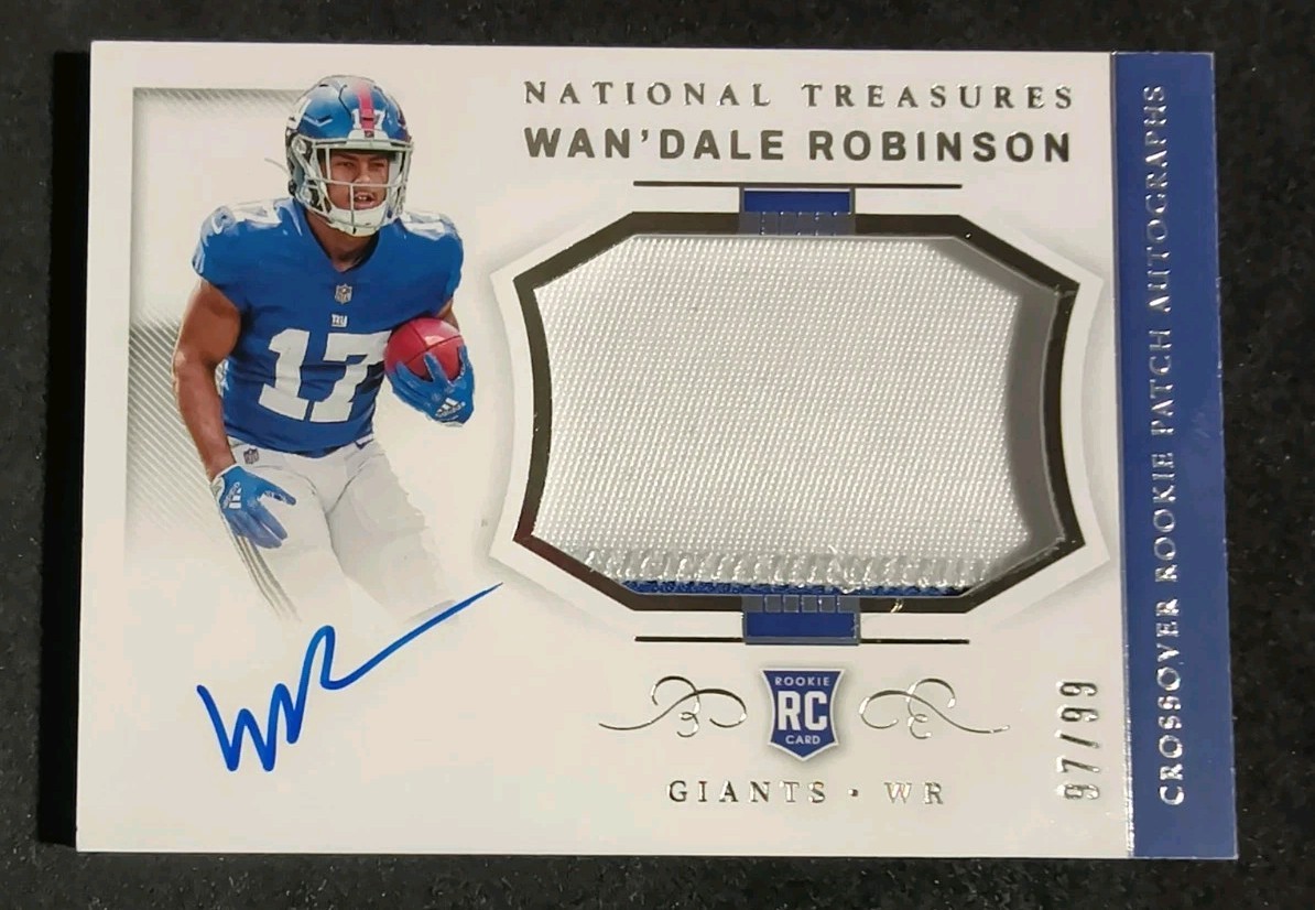 2022 National Treasures Wan'Dale Robinson RPA Crossover Rookie Patch Auto #97/99