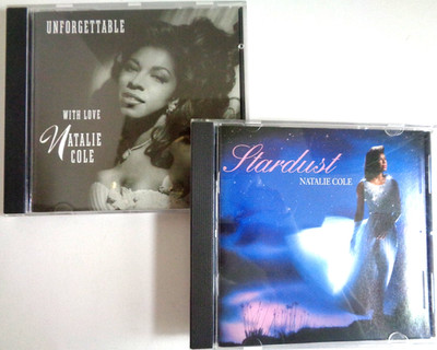 Lot of 2 Natalie Cole CDs Unforgettable With Love (1991) and Stardust (1996)