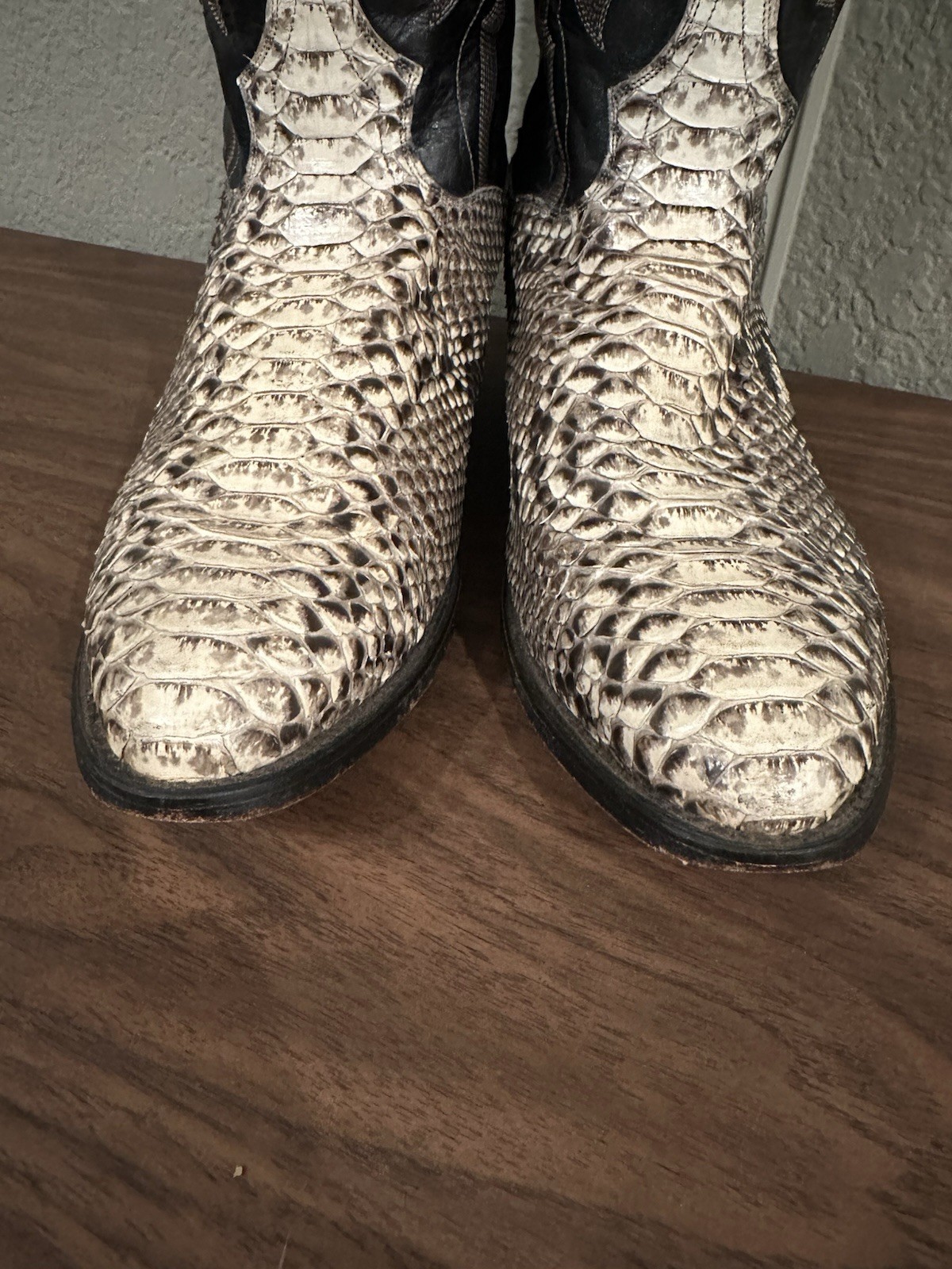 Vintage Dan Post Men's 10 EW Python Snakeskin Wes… - image 6