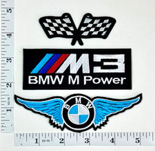 Embroidered 3-Patch Set - Iron-on - Racing - Touring - F1 - Drifting - BMW