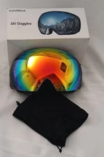 Trendwind Ski Goggles UV 400 Protection Pink White OTG Snow /NEW 