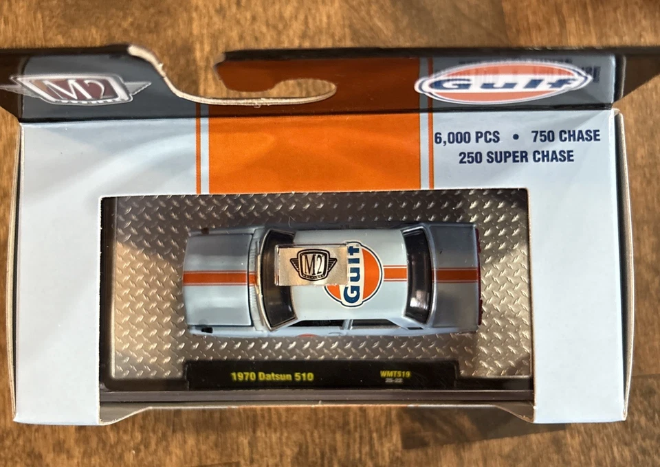 M2 Machines 1970 Datsun 510 1960 VW Delivery Van Gulf Livery 2025 Lot Of 2 - Image 3 of 4