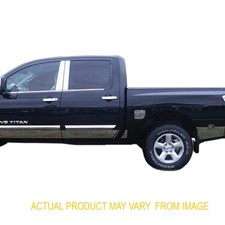 Th24524 Stainless Steel Rocker Panel Trim 10pc 04-15 Nissan Titan Qaa King Cab