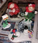 4 Peice Christmas Decor Lot Pre-owned Good Condition Figurines  — photo 1