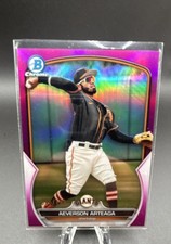 2023 Bowman - Chrome Prospects Aeverson Arteaga #BCP-60 Fuchsia Refractor...