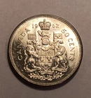 1962 Canadian 50 Cents, Elizabeth II,  .800 Silver [ASW .3oz] ** LOW SHIPPING **