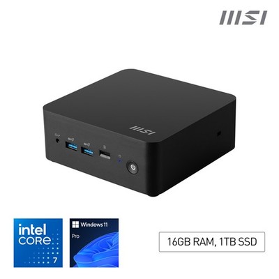 MSI Cubi NUC 1M Intel Core 7 150U Desktop PC, NUC, SFF, Mini Computer, HTPC,