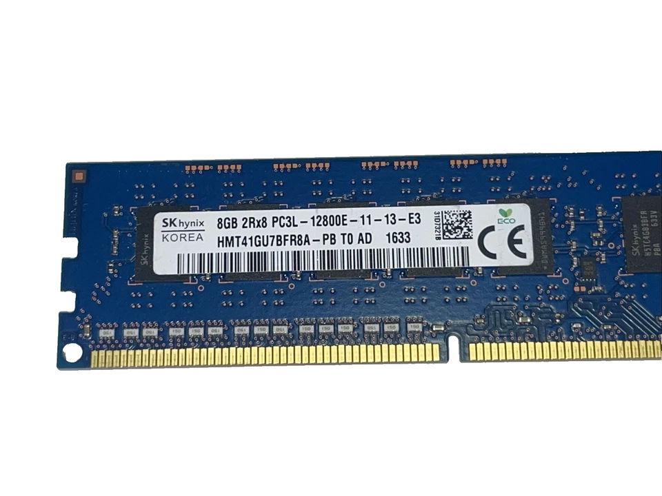 1x 8GB SK Hynix HMT41GU7BFR8A-PB 2Rx8 PC3L-12800E DDR3-1600 MHz ECC RAM - Bild 2 von 3