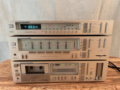 VTG Marantz Stereo System Stack - PM520DC, SD420, ST521 - Early 1980s Champagne