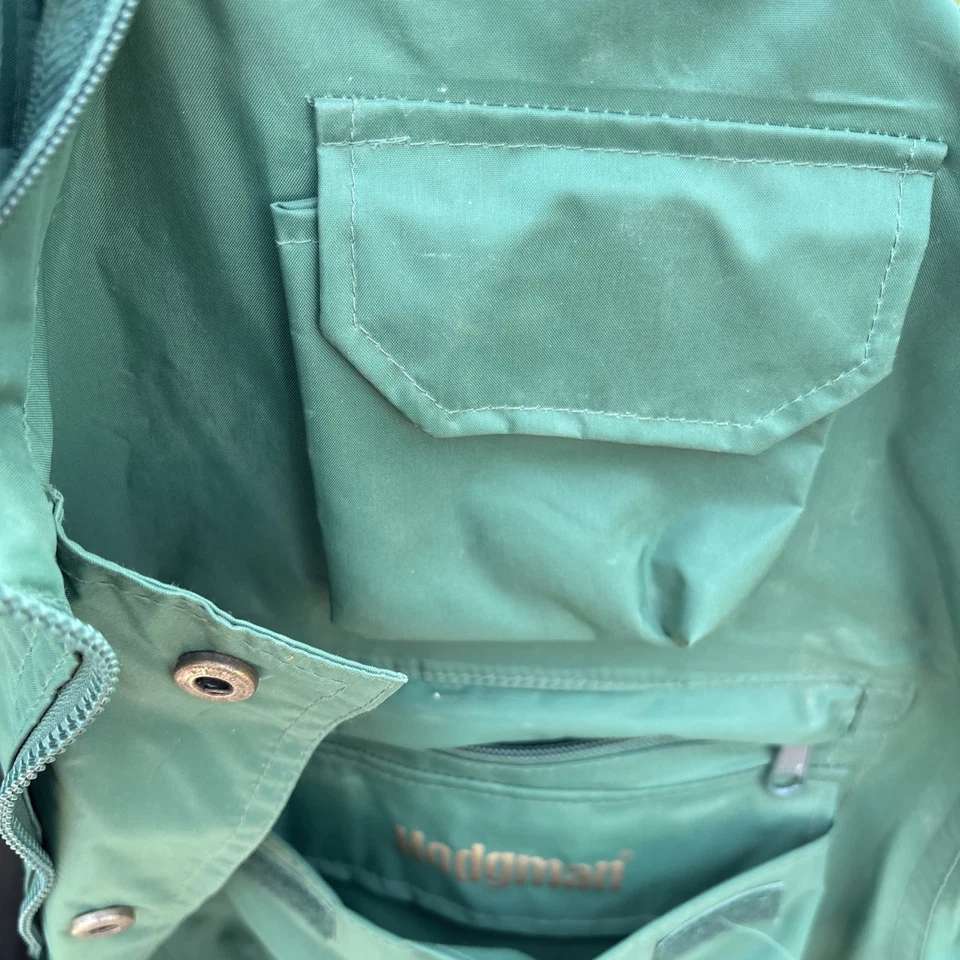 Chaqueta de Caza de Pesca Hodgman Lakestream Grande Verde Abrigo de Lluvia con Capucha De Colección Foto 4 de 4