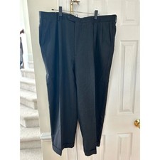 Vintage Monsieur Givenchy Charcoal Grey Pleated Cuffed Trousers 44/27