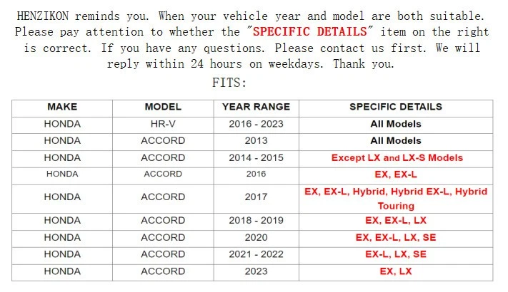 Pastillas de freno delanteras de cerámica para Honda HR-V 2016-2023 1,8 L 2,0 L EX-L Epic Uniq LX EX Foto 2 de 4